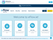 Tablet Screenshot of eflow.ie